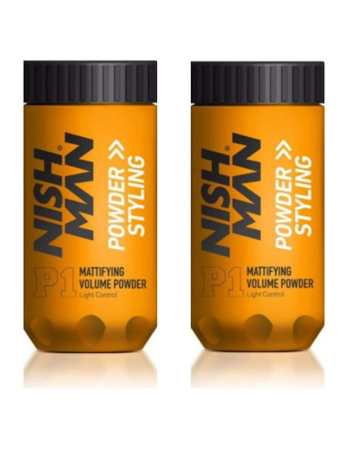 Polvo Estilizador de Cabello Nishman P1 - 2x20g - Volumen Mate