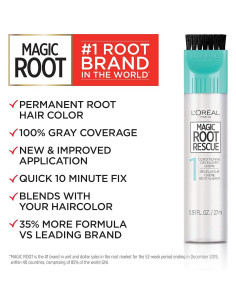 Kit Coloración Permanente Raíces L'Oreal Magic Root 2 Unidades 8G 2