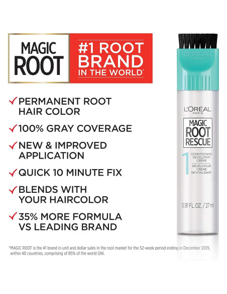 Kit Coloración Permanente Raíces L'Oreal Magic Root 2 Unidades 8G