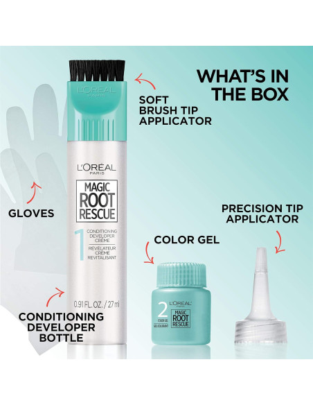 Kit Coloración Permanente Raíces L'Oreal Magic Root 2 Unidades 8G