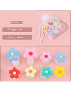 Separadores de dedos de silicona MHYGKTXRA - 8 piezas 2