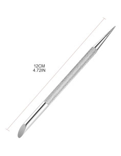 Empujador de Cutículas Acero Inoxidable LINLIJIA Doble Cara 2