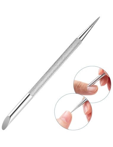 Empujador de Cutículas Acero Inoxidable LINLIJIA Doble Cara