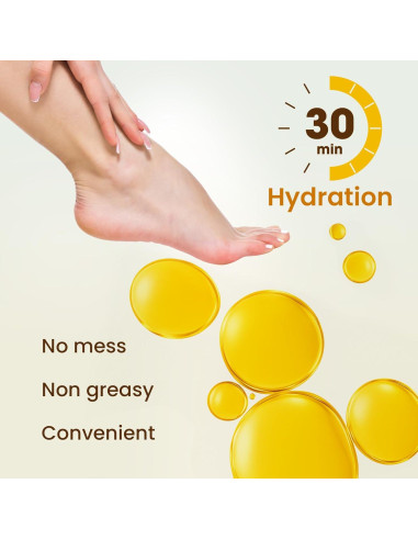 Mascarilla Hidratante para Pies Bloomora - 6 Pares con Karité