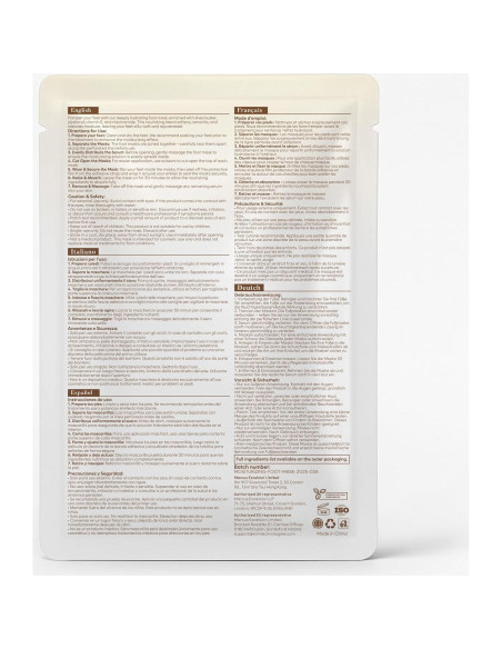 Mascarilla Hidratante para Pies Bloomora - 6 Pares con Karité