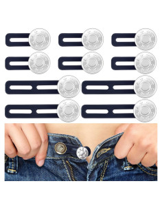 10 Extensores de Botón para Jeans Isslly - Ajustador Cintura