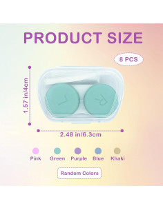 Paquete de 8 Estuches para Lentes de Contacto Keepsweat 2