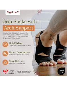 Calcetines Antideslizantes PigaLite para Pilates y Yoga - Unisex 2