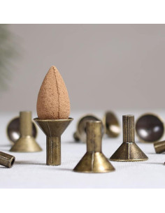 Soportes de Incienso Retro ccHuDE 10 Pcs Metal 2cm 2