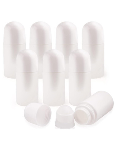 8 Botellas de Desodorante Roll On 50ml BOSMIOW Recargables