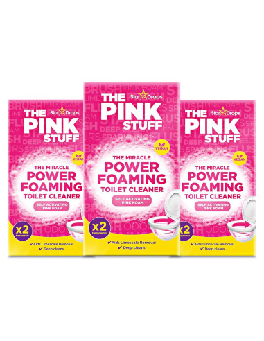 Limpiador de Inodoros Espumoso Rosa The Pink Stuff 198g x3