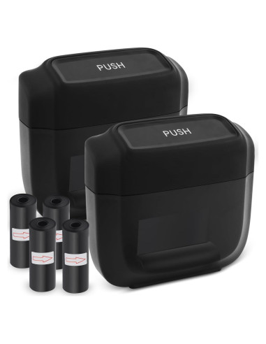 Mini Basurero de Coche Figpade con Tapa y 60 Bolsas - Negro