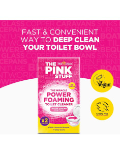Limpiador de Inodoros Espumoso Rosa The Pink Stuff 198g x3 2