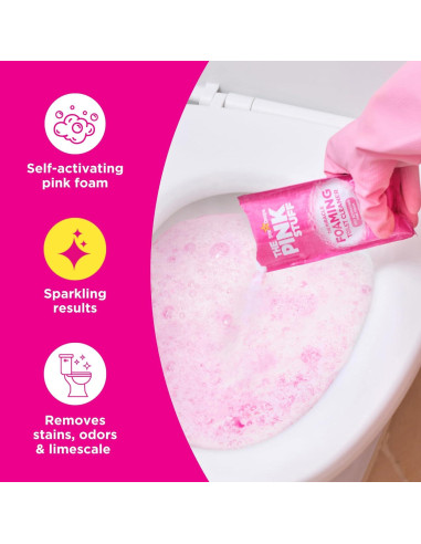Limpiador de Inodoros Espumoso Rosa The Pink Stuff 198g x3