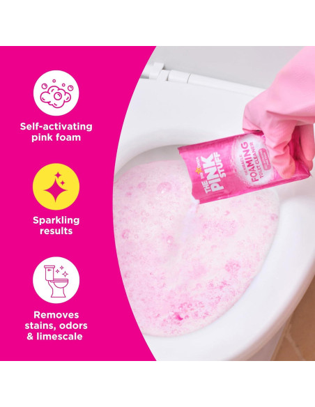 Limpiador de Inodoros Espumoso Rosa The Pink Stuff 198g x3