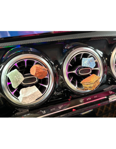 Clips de Ventilación para Auto Jiege - Cristales Naturales