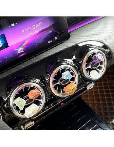 Clips de Ventilación para Auto Jiege - Cristales Naturales