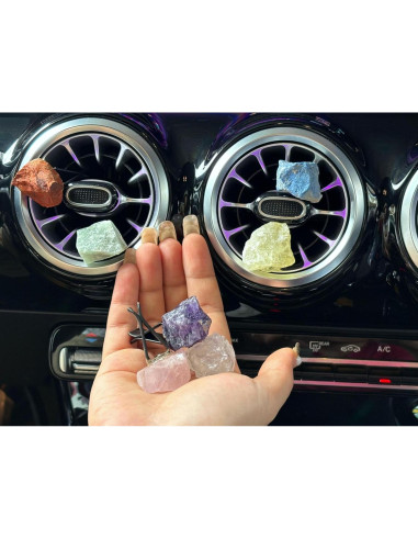 Clips de Ventilación para Auto Jiege - Cristales Naturales
