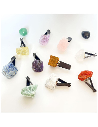 Clips de Ventilación para Auto Jiege - Cristales Naturales