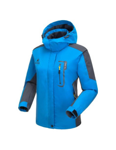 Chaqueta de lluvia impermeable mujer S8898W azul X-Large