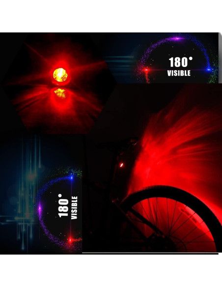 Luz Trasera de Bicicleta LED Constefire RZJ-2BL-BR 2 Piezas