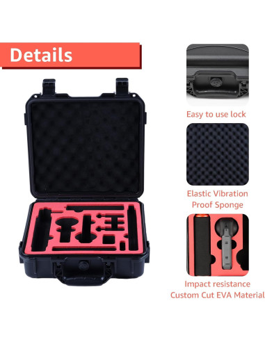 Estuche Duro Impermeable Drogear para Insta360 X5/X4 - Almacena 6 Baterías