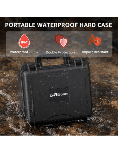 Estuche Duro Impermeable Drogear para Insta360 X5/X4 - Almacena 6 Baterías