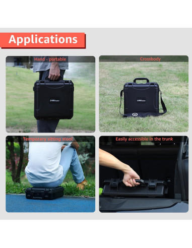 Estuche Duro Impermeable Drogear para Insta360 X5/X4 - Almacena 6 Baterías