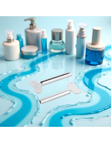 Juego de 2 Llaves Exprimidoras de Tubo Metal Plateado Junfamilee