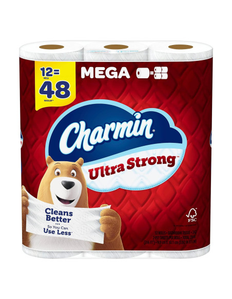 Papel Higiénico Charmin Ultra Strong 12 Mega Rollos 242 Hojas