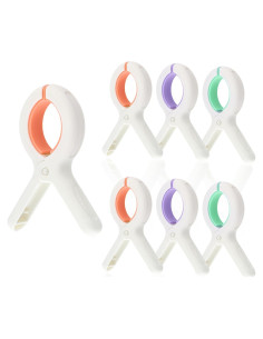 Set de 6 Clips para Toallas de Playa Nogeqi - 9.7 cm - Colores Vivos