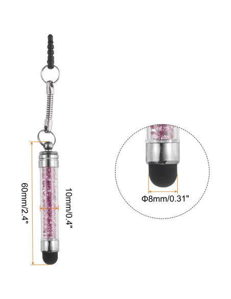 Bolígrafos Stylus MECCANIXITY 5pcs Capacitivo Púrpura