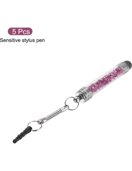 Bolígrafos Stylus MECCANIXITY 5pcs Capacitivo Púrpura