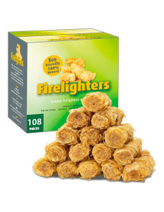 Encendedores Naturales para Chimenea CHENPLY 108 Unidades