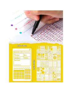 Conjunto de 30 Plantillas de Dibujo Tenare 10.16x17.78 cm 2