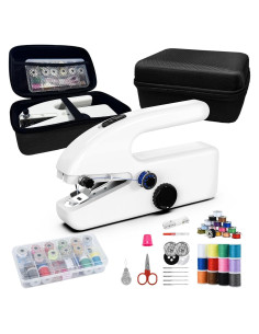 Máquina de Coser Portátil T-100 con Accesorios y Caja