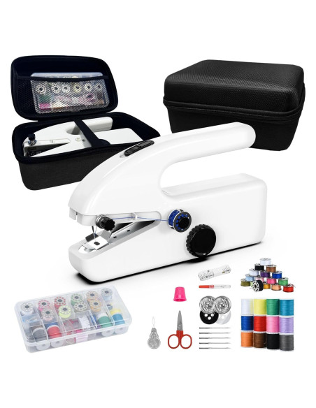 Máquina de Coser Portátil T-100 con Accesorios y Caja