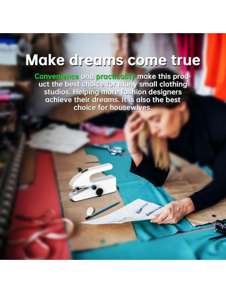 Máquina de Coser Portátil T-100 con Accesorios y Caja