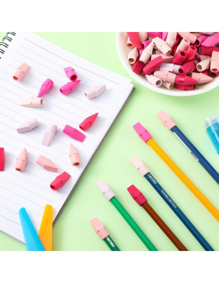240 Gomas de Borrar para Lápiz Dunzoom Rosa - Accesorios Escolares