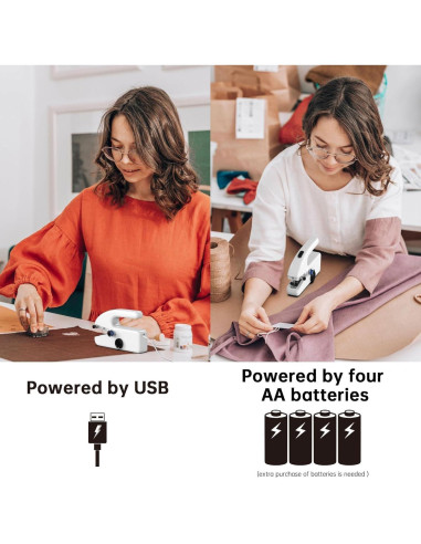 Máquina de Coser Portátil T-100 con Accesorios y Caja