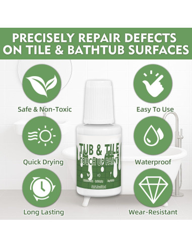 Pintura Acrílica para Baños y Azulejos AstraVox 1.5 Oz Blanca