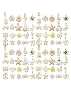 Kit 40 Encantos de Esmalte WOCRAFT para Joyería DIY Variados