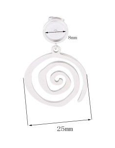 20pcs Bandejas de Aretes de Acero Inoxidable Reidgaller 8mm 2