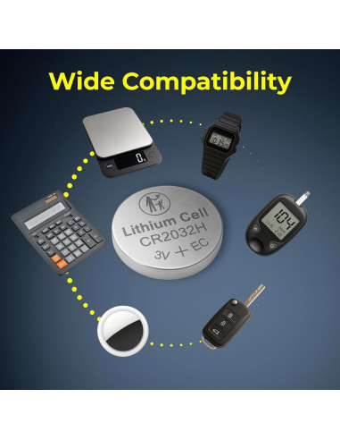 25 Pzs Baterías de Botón Litio 3V Milestock CR1620 CR1632 CR2025 CR2032 CR2450