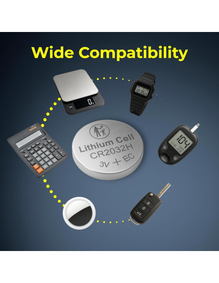25 Pzs Baterías de Botón Litio 3V Milestock CR1620 CR1632 CR2025 CR2032 CR2450