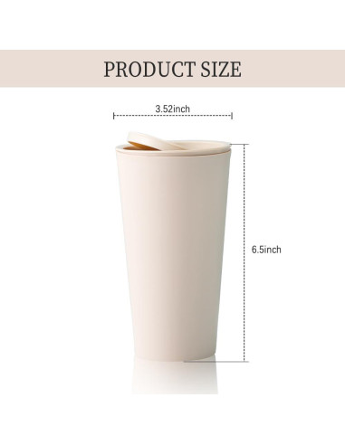 Basurero de Coche SSNNUU Mini 400ml Impermeable Beige