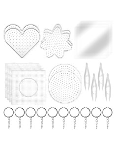 20 Piezas Tableros de Perlas de Fusión ZUQIAN 5 mm Transparentes