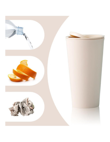 Basurero de Coche SSNNUU Mini 400ml Impermeable Beige