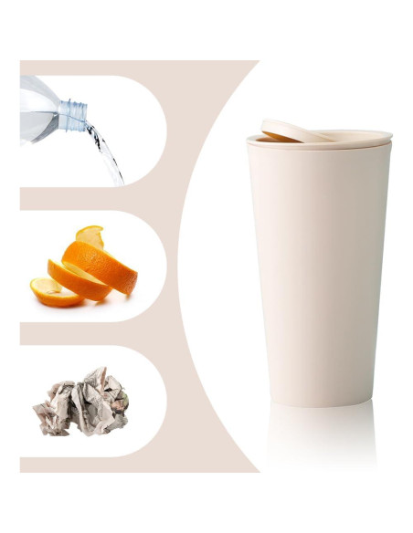 Basurero de Coche SSNNUU Mini 400ml Impermeable Beige