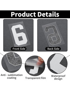 358 Piezas Letras y Números Termoadhesivos WAYASDCU 2